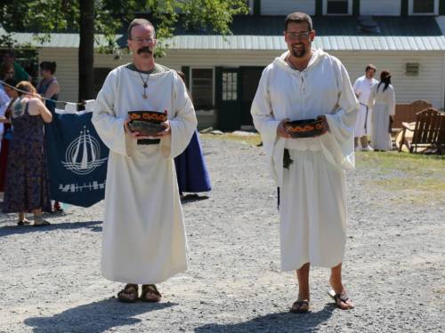 Chris and I just before Alban Elfed ritual. Photo courtesy John Beckett.