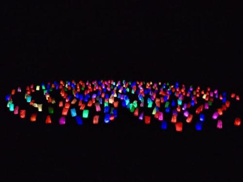 Labyrinth by night. Photo courtesy Damh the Bard.